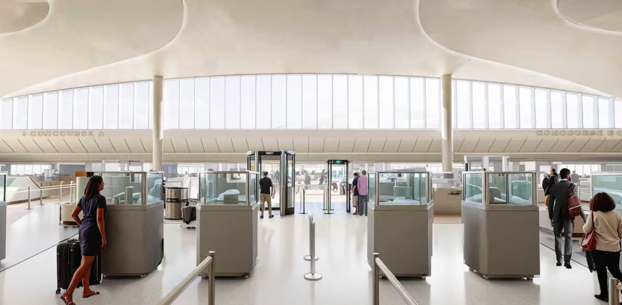 Rendering image of new RIC security checkpoint